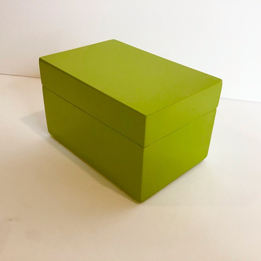 Jonathan Adler Apple Green Lacquered Groovy box